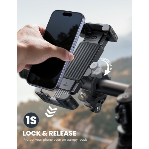 Lamicall Foldable Bike Phone Holder Bicycle - 【Quick Release Clamp】 1