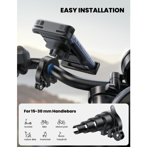 Lamicall Foldable Bike Phone Holder Bicycle - 【Quick Release Clamp】 2