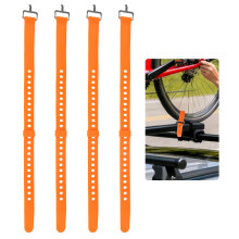 4PCS Heavy Duty Voile Straps 50cm, Adjustable Tie down Rubber Straps