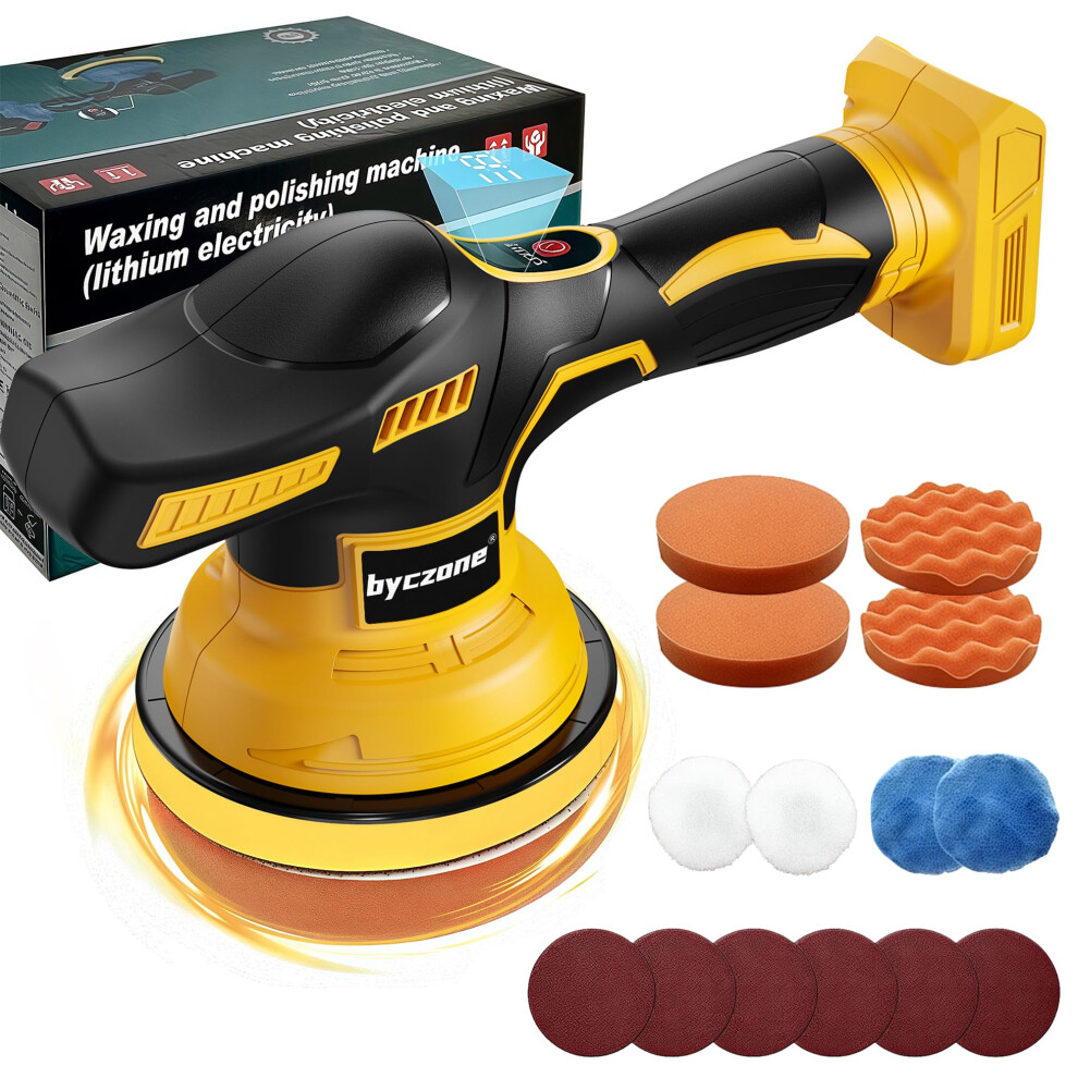 Cordless Car Buffer Polisher For Dewalt 20V Battery, 8 Variable Speed 5001873684613