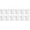 12Ensembles Mini-Pots Succulentes Blancs Support Plastique 2