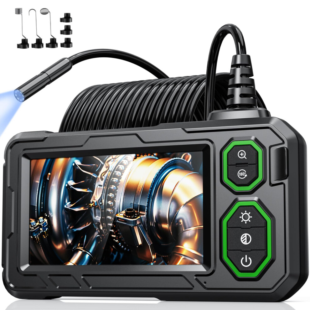 Endoscope Inspection Camera, Hopefox 4.3'' 1080P Hd Borescope Blue 5000059400917