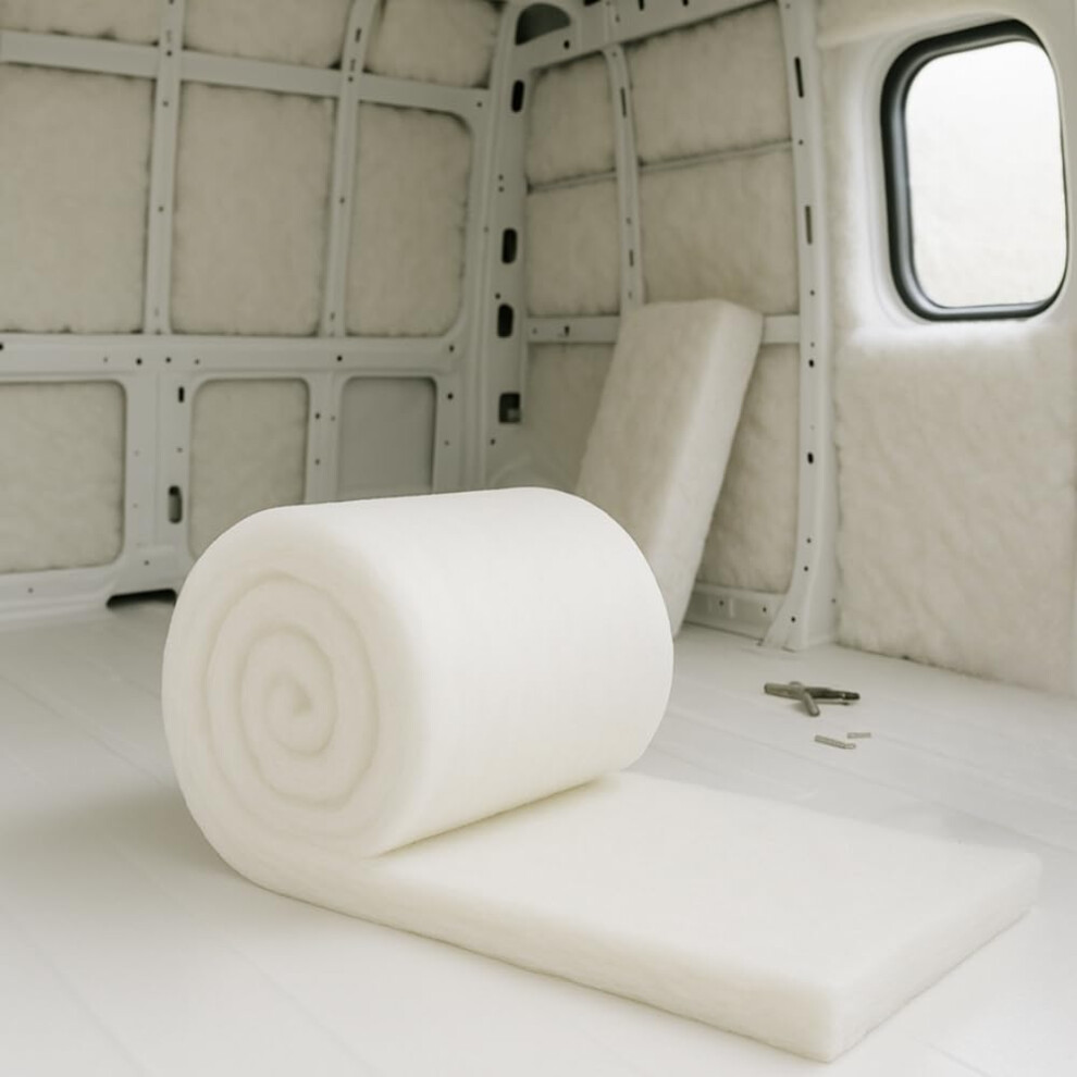 Mhg Living Campervan Insulation Roll - 4M X 370Mm X 110Mm - Itch-Free White 5001982218747