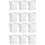 12Ensembles Mini-Pots Succulentes Blancs Support Plastique 5