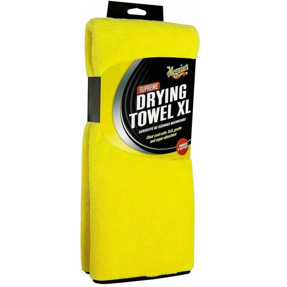 Meguiar's Supreme Microfibre Car Cleaning Drying Towel Xl, - Yellow 5002301367887