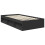 VidaXL vidaXL Bed Frame with Headboard Black 100 x 200 cm Solid Pine Wood 4
