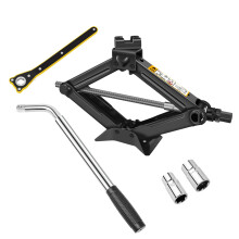 2 Ton Heavy Duty Labor-saving Scissor Jack (110-390mm) & Telescoping