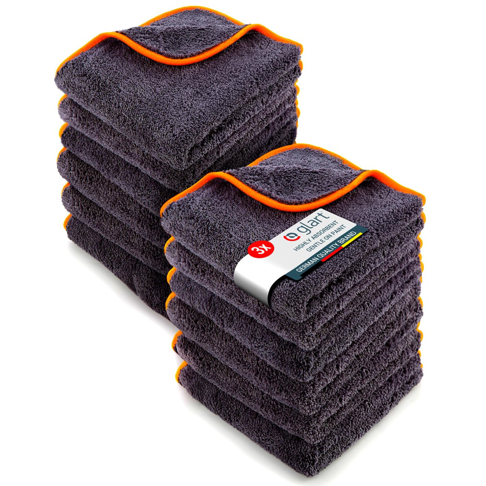 Glart Polishing Cloth Car Drying Cloth Set Of 12 - Premium Microfiber 5003800089669