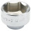 Draper Draper 13430 Expert Oil Filter Cap Socket, 3/8" Square Drive, 1
