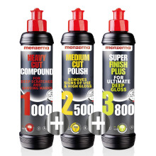 menzerna Polishing Set – HCC1000, MCC2500 & 3800 | 3-Step System for