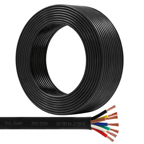 AOHEWEI 7 Core Cable for Trailer 2m Towing Wire 7 Core Trailer Cable