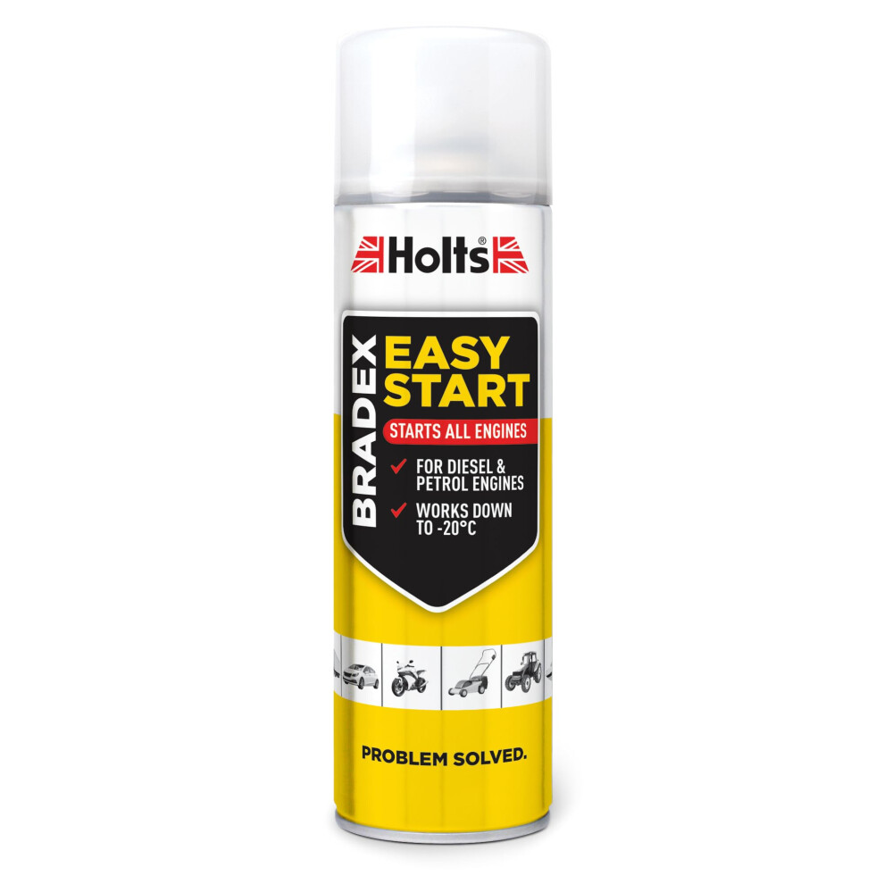 Holts Bradex Easy Start, Starting Fluid Aerosol Starts All Diesel And Black 5000657618615