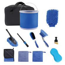 DYUEE Car Cleaning Kit Car Washing Kit 12Pcs Interior/Exterior Auto