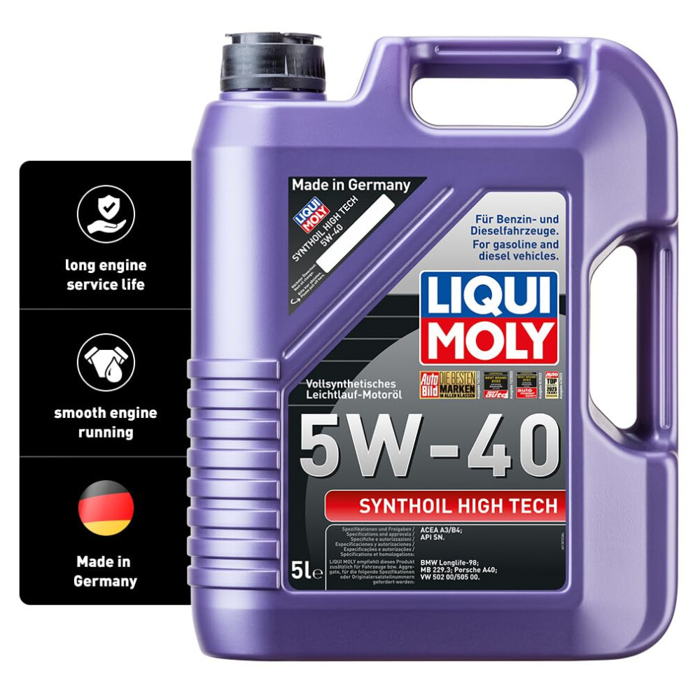 Liqui Moly Synthoil High Tech 5W-40 | 5 L | Synthesis Technology 5002184944182