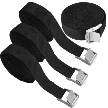 4 Pcs Ratchet Tie Down Straps, 5m x 25mm Adjustable Lashing Straps,