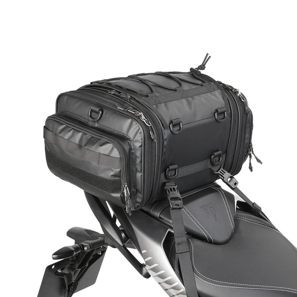 Rhinowalk Motorcycle Travel Luggage, Expandable Motorcycle Tail Bag 5007947069591