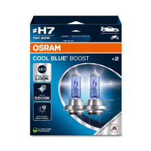 OSRAM COOL BLUE BOOST, H7, halogen headlight lamps, up to 5500K,