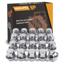 MIKKUPPA M12x1.5 Alloy Wheel Nuts - 19mm Hex Replacement for Ford,