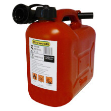 RocwooD Petrol Fuel Can 5 Litre Red Cannister Flexible