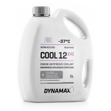 DYNAMAX Cool G12 EVO Antifreeze Coolant READY MIX -37 5 Litres,