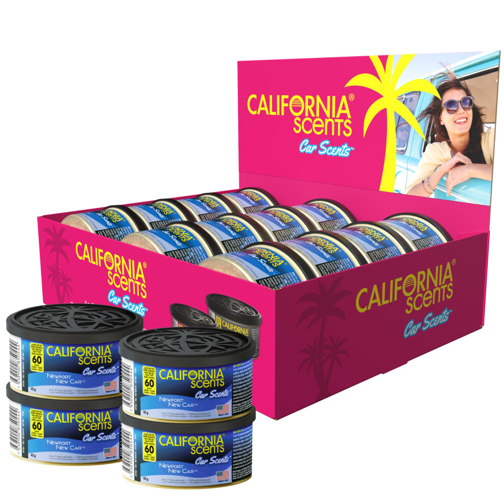 California Scents Car Scents Newport New Car Scent Car Air Fresheners Black 5002680747621
