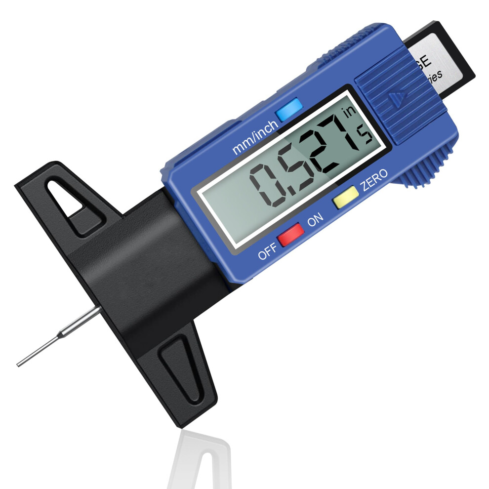 Tyre Tread Depth Gauge, Fortceremy 0-25.4Mm/Inch Digital Tire Checker 5009207180527