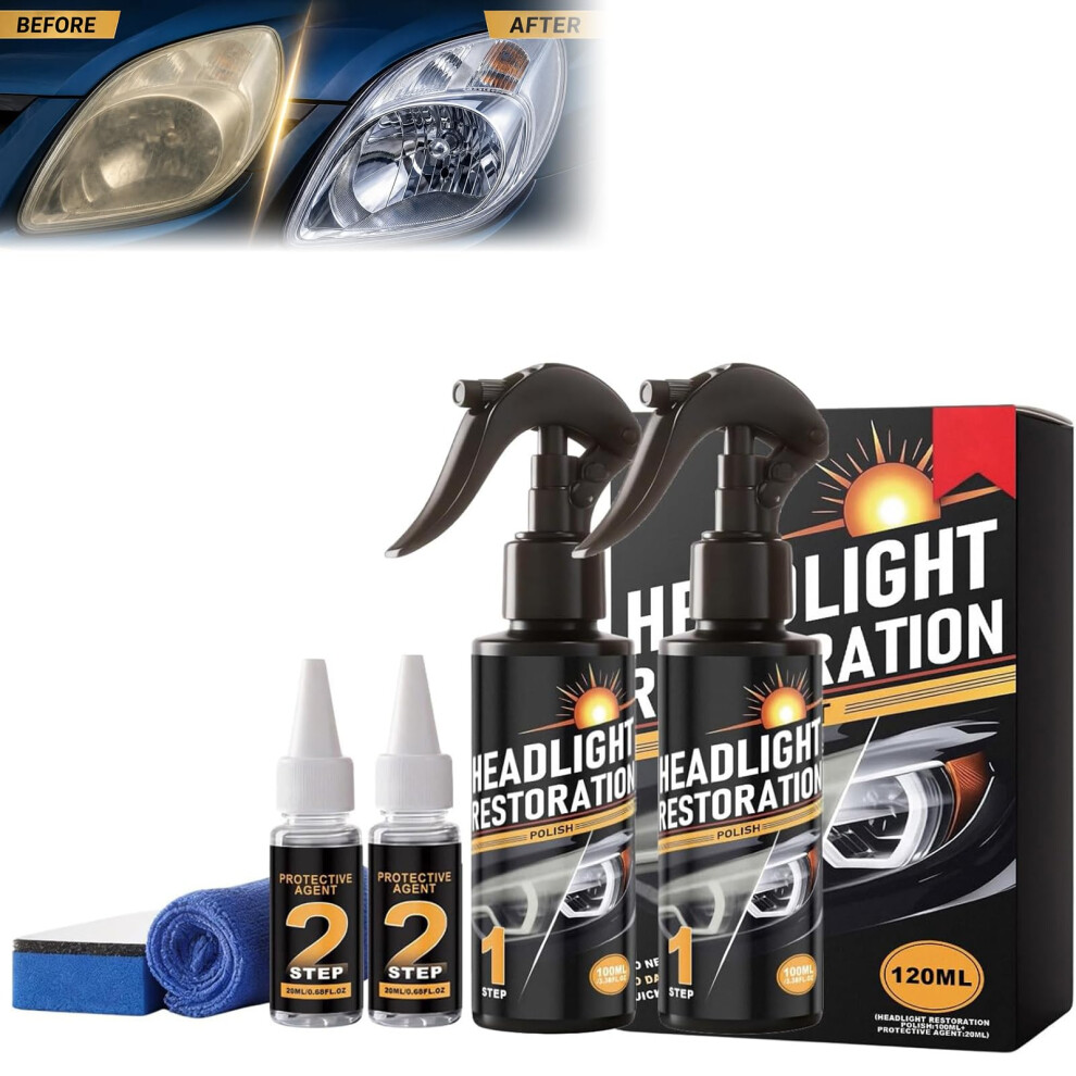 Headlight Restoration Kit,Professional Headlight Cleaner And Restorer Red 5004140165976