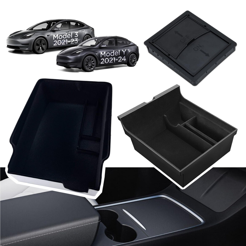[3 Pack]Center Console Organizer Tray For Tesla Model 3 2021-2023 5002556574719