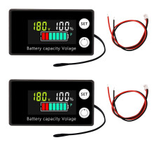 diymore 2PCS Battery Meter 12V 24V 36V 48V 60V 72V 84V, Battery