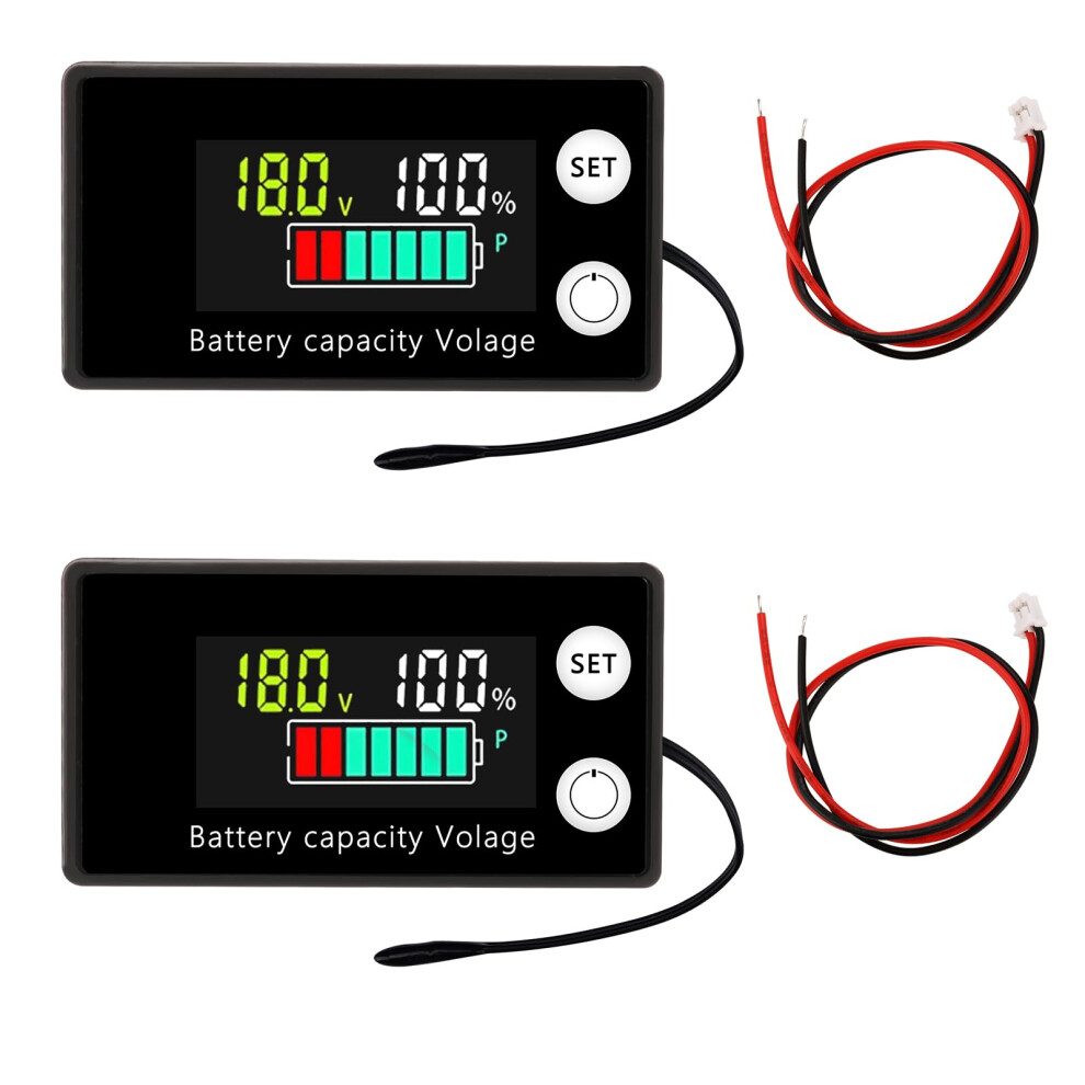 Diymore 2Pcs Battery Meter 12V 24V 36V 48V 60V 72V 84V, Battery 5009812511587