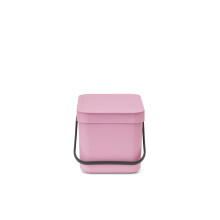 Brabantia Sort & Go Food Waste Bin 6L (Lilac Pink), Space-Efficient