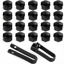 Autotide 17mm Wheel Nut Covers,24 Pcs Car Wheel Nut Caps(20 Standard