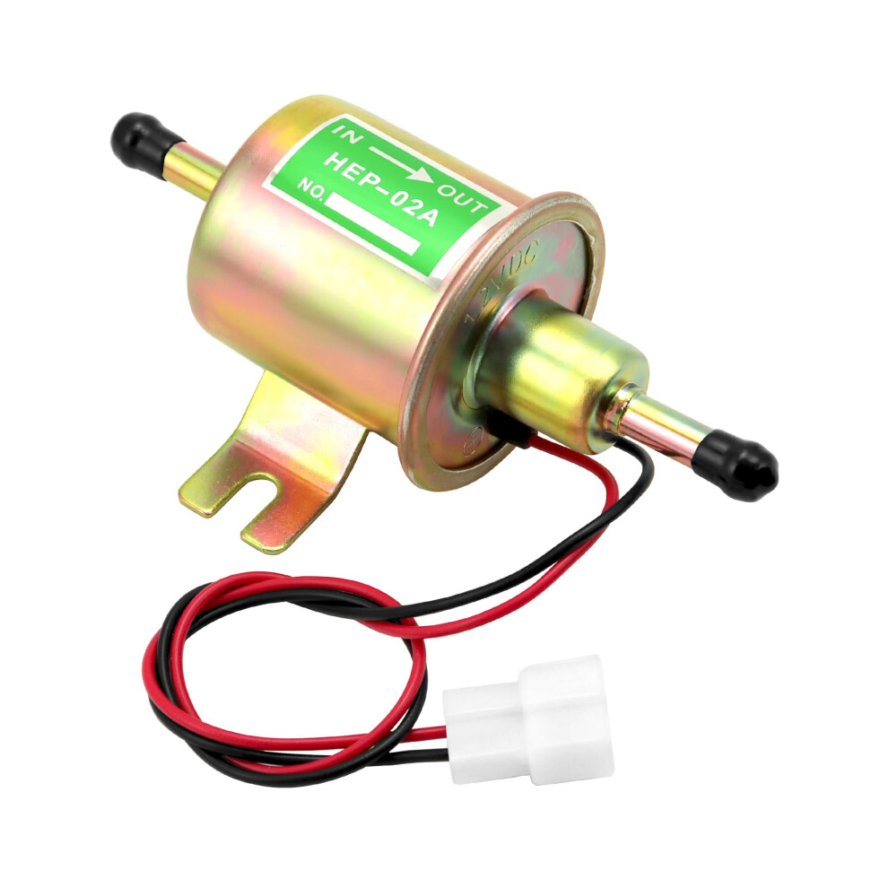 Qwork 12V Brass Fuel Pump, Electronic Fuel Pump, Model Hep-02A, For Green 5004778782705