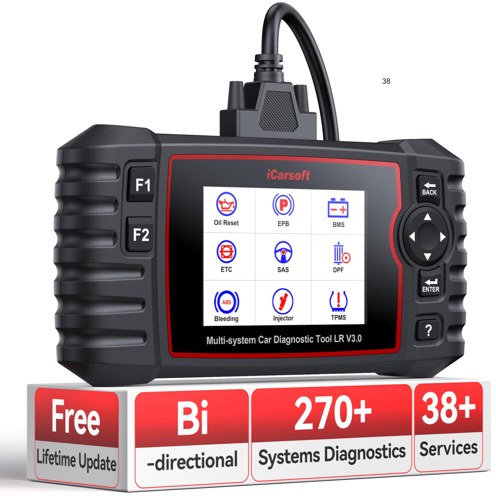 Icarsoft Lr V3.0 Bidirectional Obd2 Scanner For Land Rover/Jaguar, 5009003751853