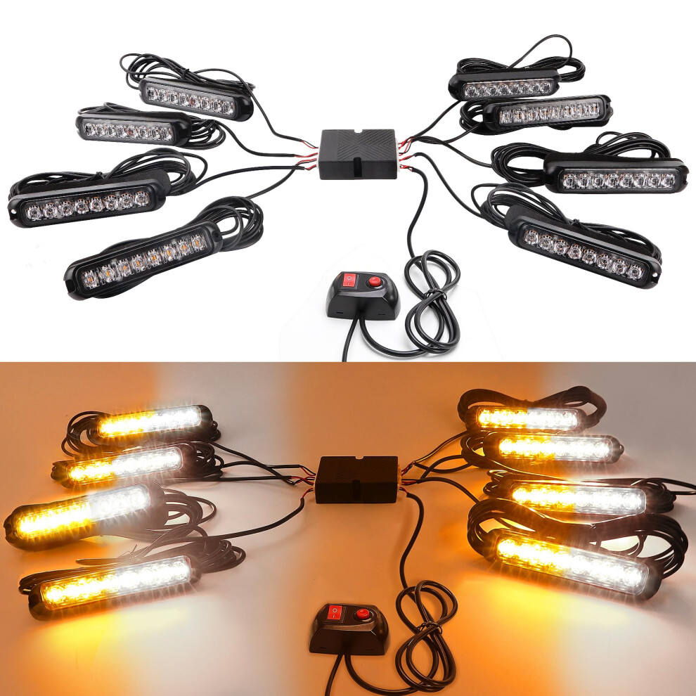 Routeking 8X8leds Car Strobe Flash Lights Hazard Warning Beacon 5009563552662