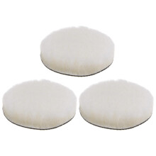 sourcing map 3pcs Wool Buffing Pads, 4 inch Polishing Pad Car Auto