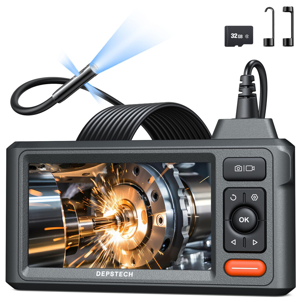 Depstech Triple Lens Inspection Camera, 5" Display Hd Endoscope With 5005367745064