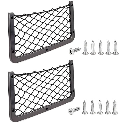 Storage Nets for Campervans, 2 Pcs Elastic Cargo Net Pocket Holder,