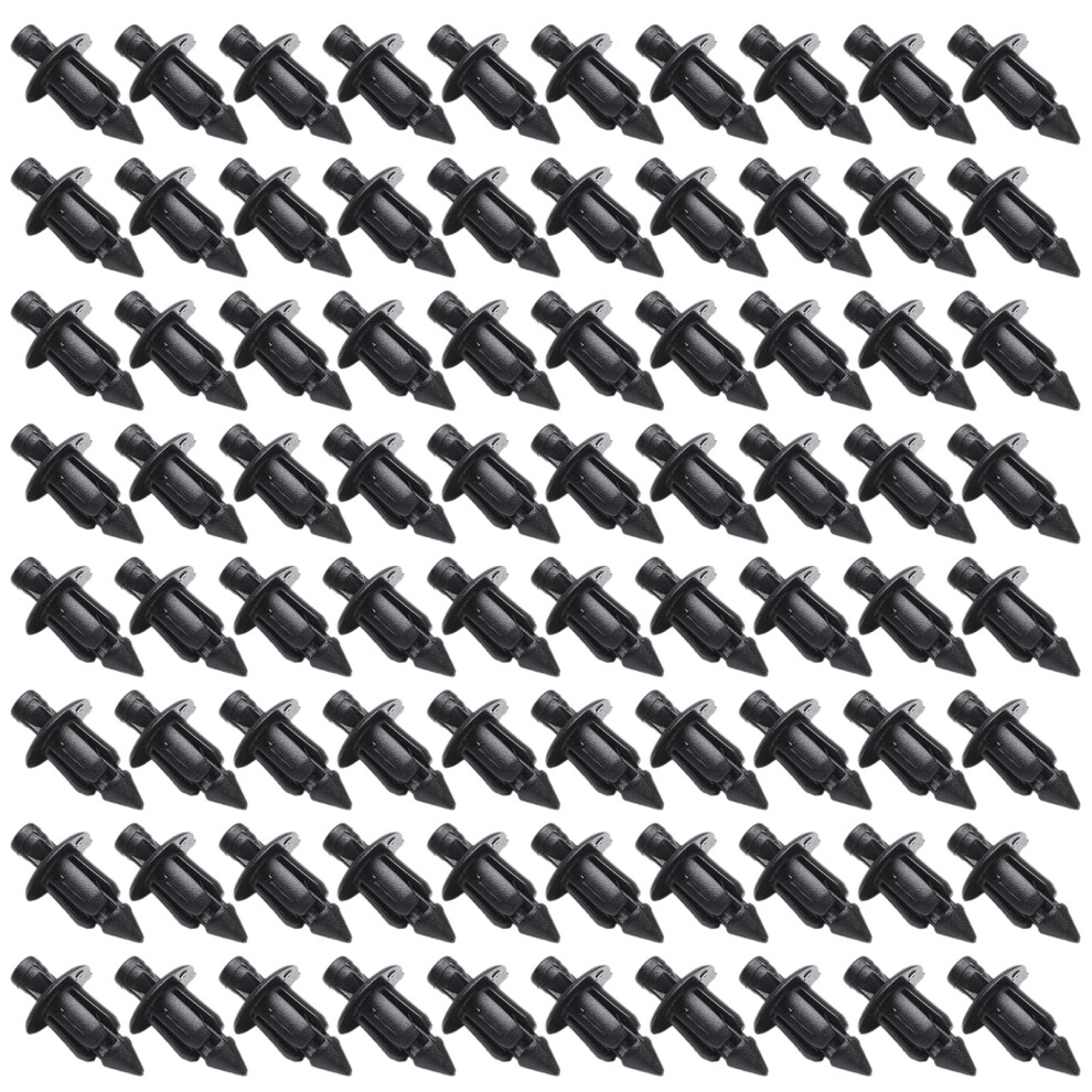 100Pcs 6Mm Plastic Rivets Â Motorcycle Fairing Clips For Honda, Light 5003183507163