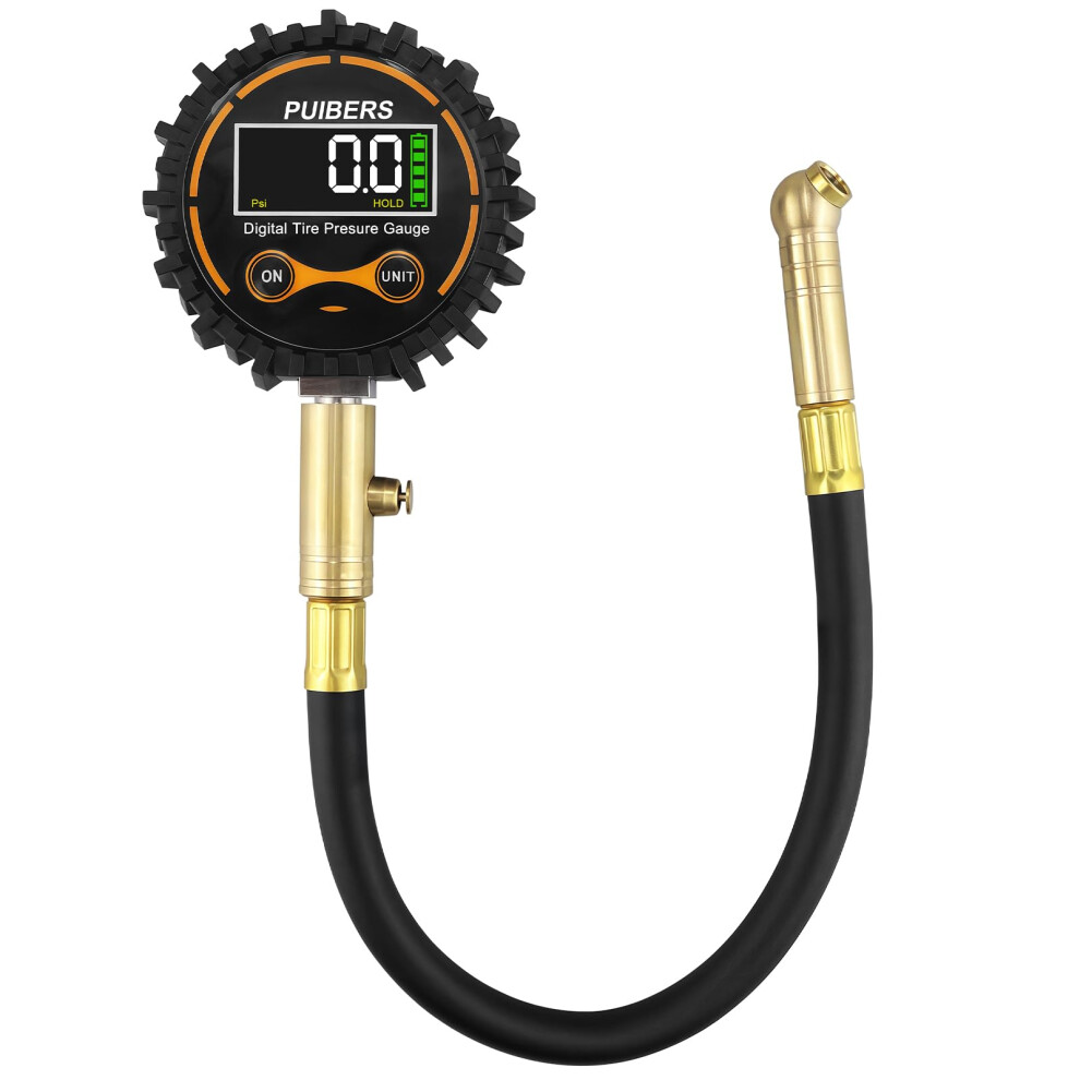 Puibers Digital Tyre Pressure Gauge Uk 200 Psi,Large 2" Backlit Lcd 5008361330816