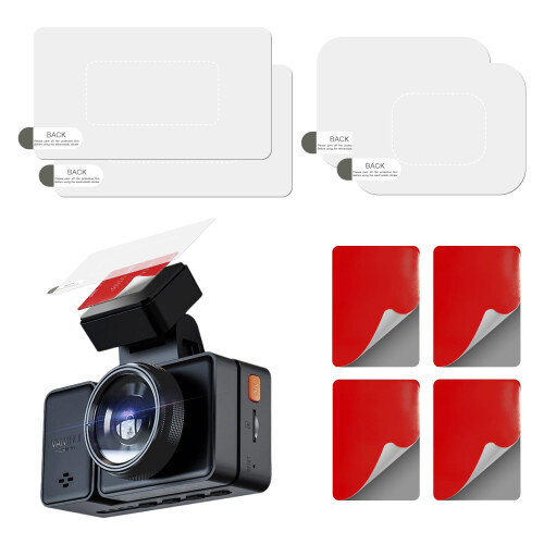4 Pair Dash Cam Sticky Pads, for Cars, for Dashboards, Double-Sided