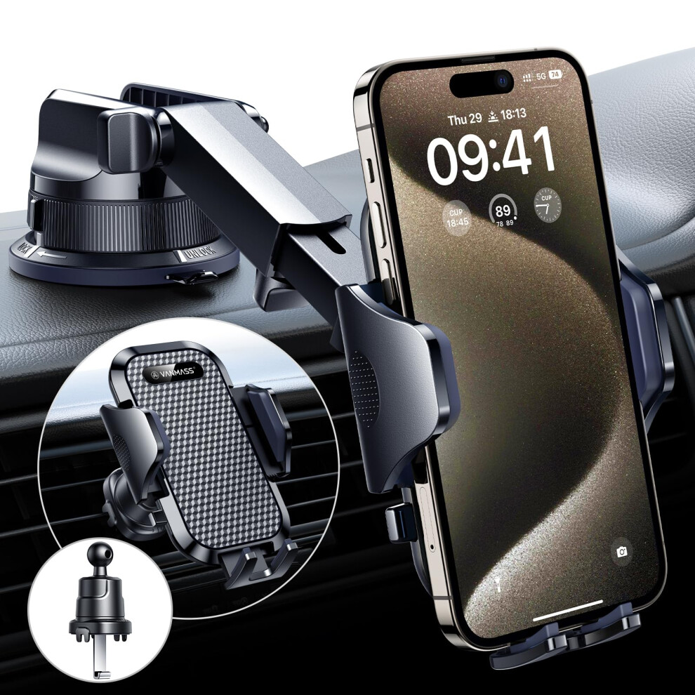 Vanmass [2026 True Military-Grade Best Car Phone Holder [Upgraded 5007685812435