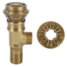 Angle Valve Vintage European Style Brass Cold Hot Water Stop Valve for Water Sink Bathroom Toilet Ki