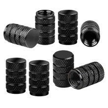 8 Pcs Tire Valve Stem Caps,Black Dust Caps for Car Tyres Tire Valve