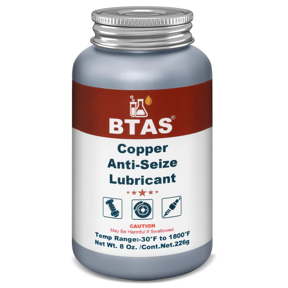 Btas Copper Anti Seize Grease Lubricant High Temp Never Antiseize 5004365249284