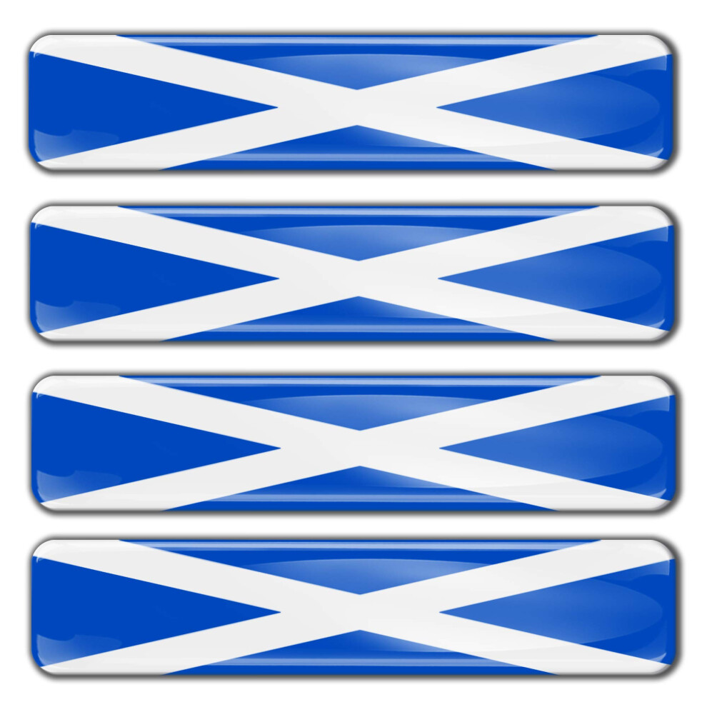 Biomar Labs 4 X 3D Domed Silicone Stickers Decals Scotland National 5004180205694