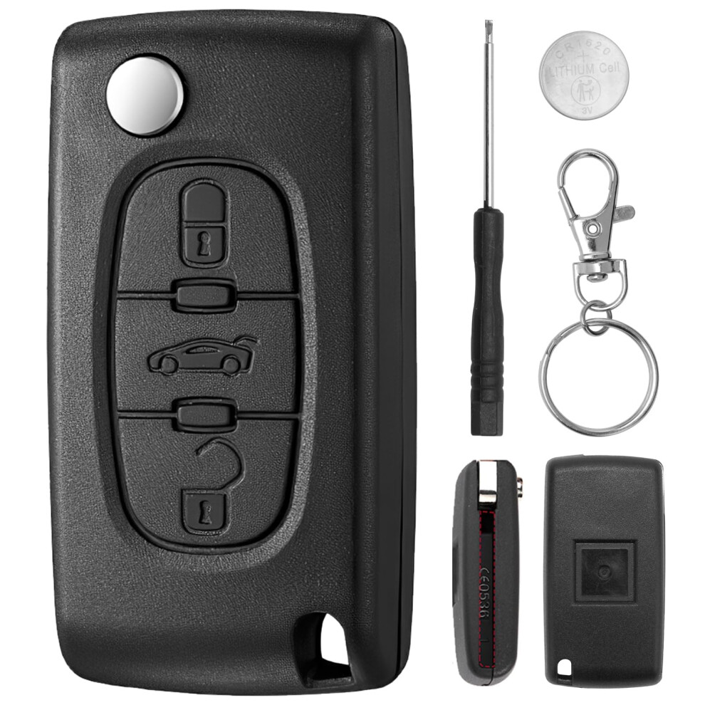 Ce0536 3 Buttons Key Fob Replacements For Citroen Peugeot Partner 5005076622281