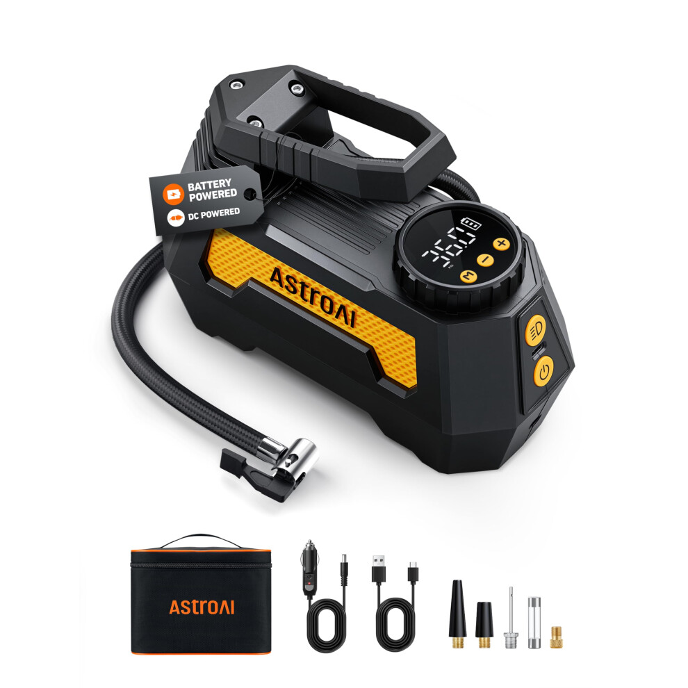 Astroai Corded/Cordless Car Tyre Inflator Air Compressor Fully 5003539559198