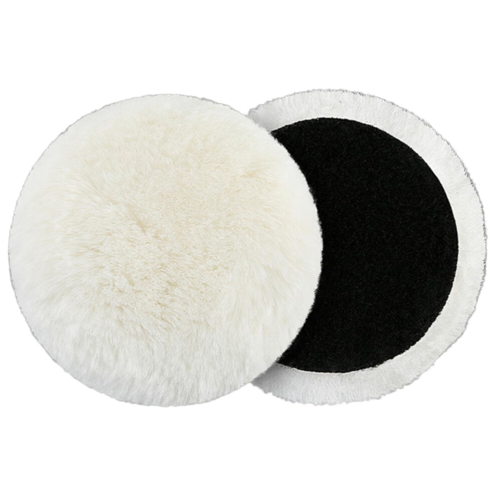 Mijunhd 2Pcs 7 Inch 180Mm Wool Polishing Pads Lambswool Polishing Grey 5007369061944