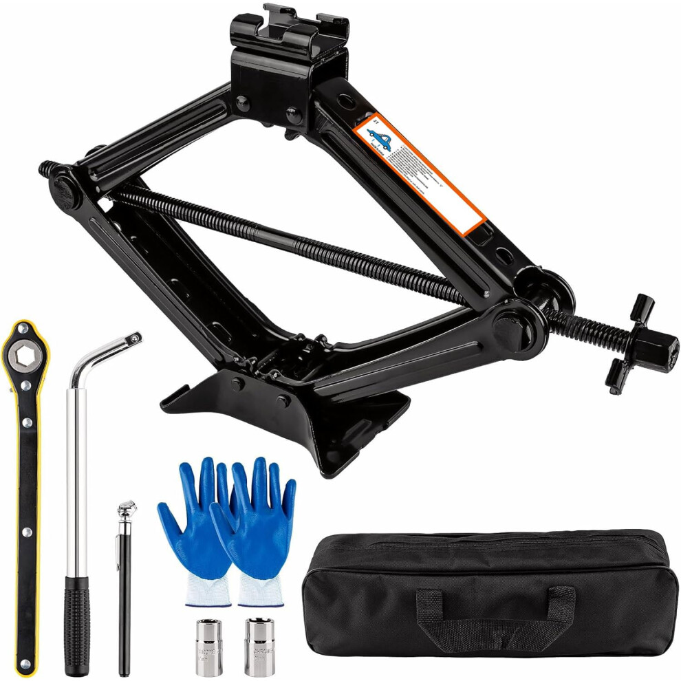 Portable Car Jack Kit, 2 Ton (4409 Lbs) Scissor Jack For Car, Upgrade 5009620964872